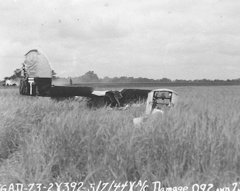 Fidel's plane after crash 5Jul44