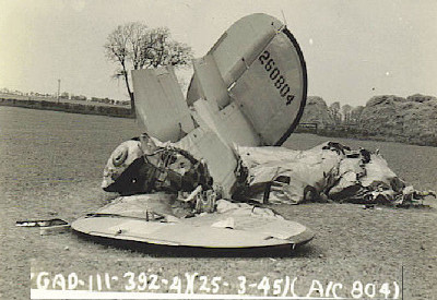 Pleasant Surprise crash 25 Mar 45