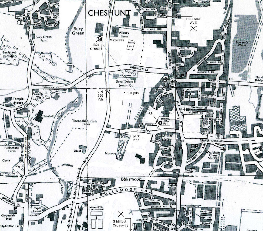 map of Cheshunt