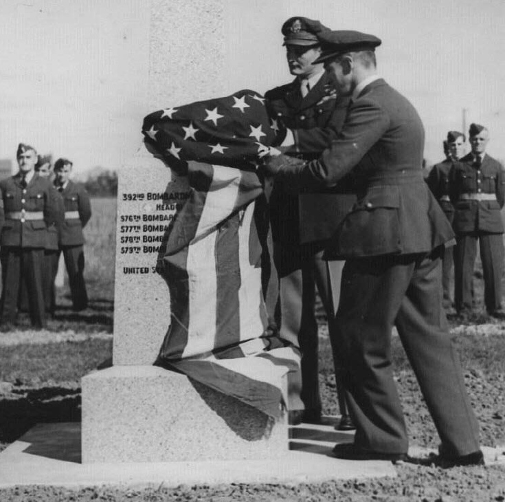 Wendling Memorial Dedication in 1945